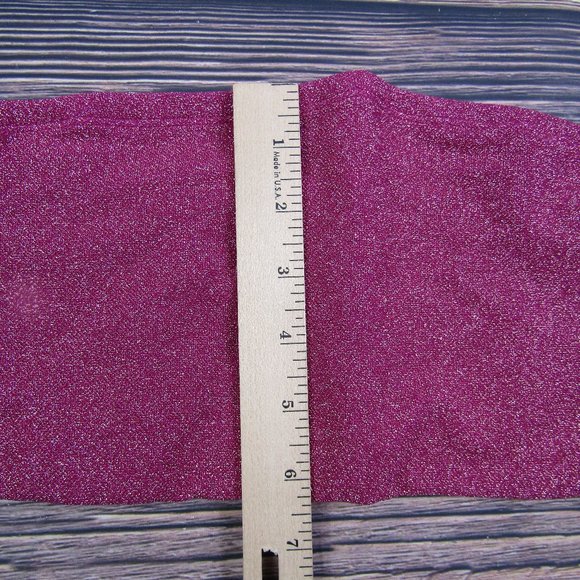 Good American NEW XL Pink Sparkle Better Bandeau Band Top Swim Beach Summer 4 - Picture 6 of 9